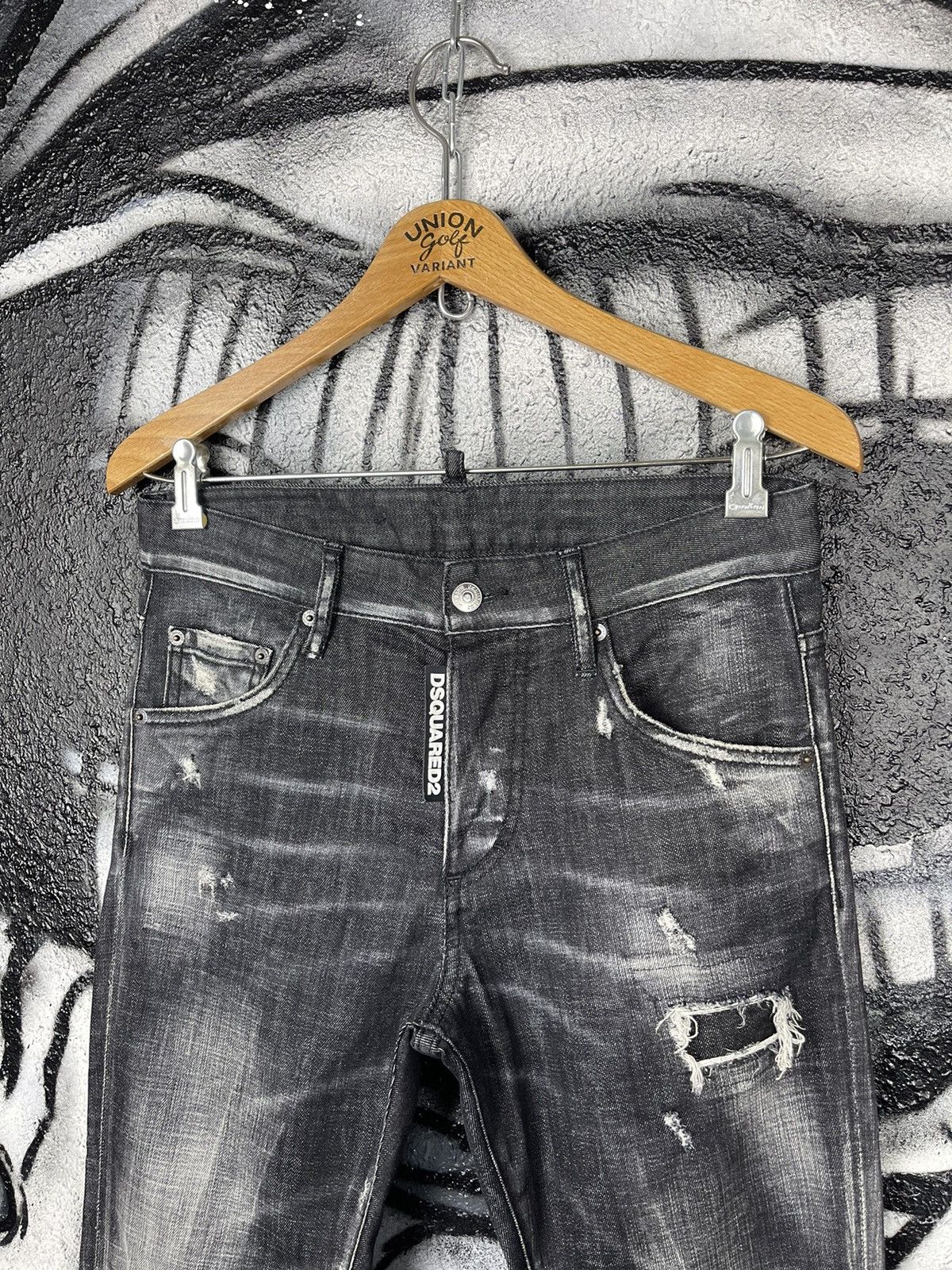 Dsquared2 Dsquared2 Distressed Black Denim Slim Jeans Women’s Size 36 Size 25" / US 0 / IT 36 - 3 Thumbnail