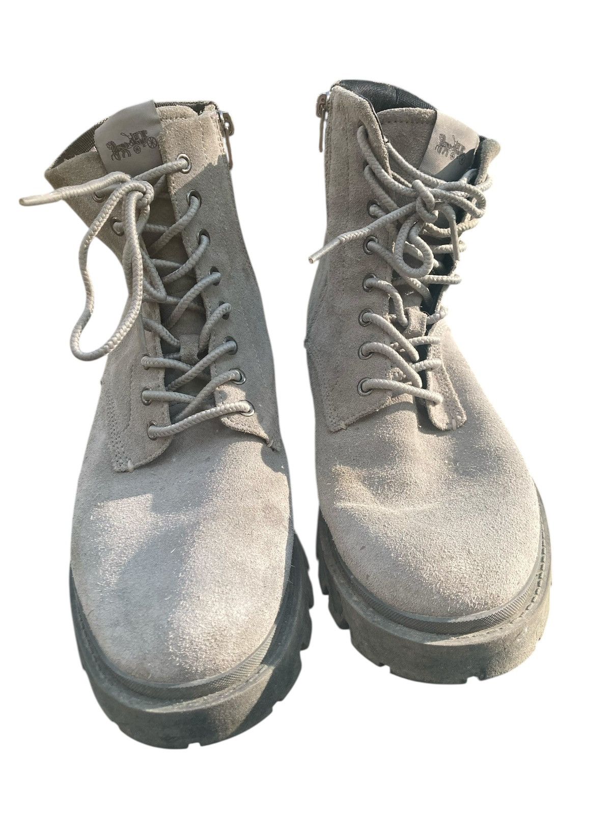 Coach Coach Citysole Boots Gray Suede Size US 10 / EU 43 - 1 Thumbnail