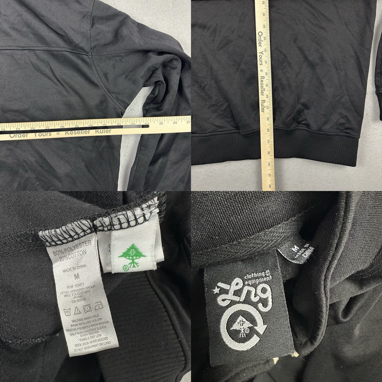 Logo 7 LRG Track Jacket Men Medium Black Full Zip Logo Windbreaker Jacket M Size US M / EU 48-50 / 2 - 8 Thumbnail