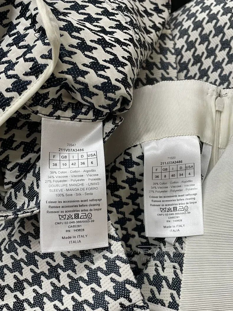 Dior Dior Black and White Bird Grid Set Size XS / US 0-2 / IT 36-38 - 7 Thumbnail