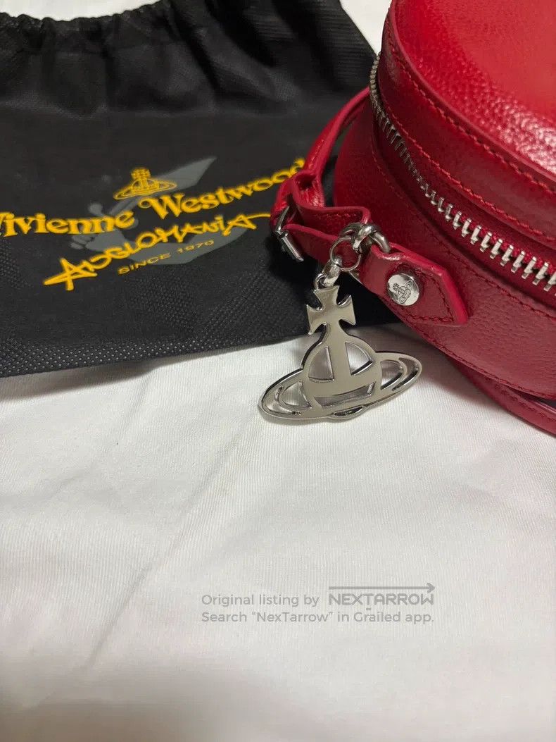 Vivienne Westwood Vivienne Westwood size os Red cowhide round bag Size ONE SIZE - 5 Thumbnail