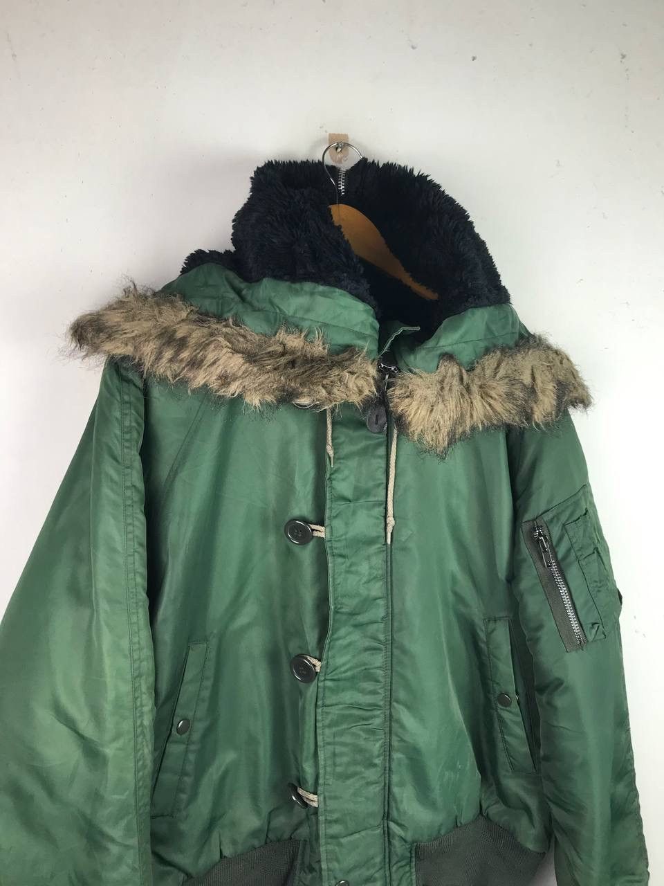Alpha Industries Rare Design N2-B Mohair Bomber Jacket Size US L / EU 52-54 / 3 - 6 Thumbnail