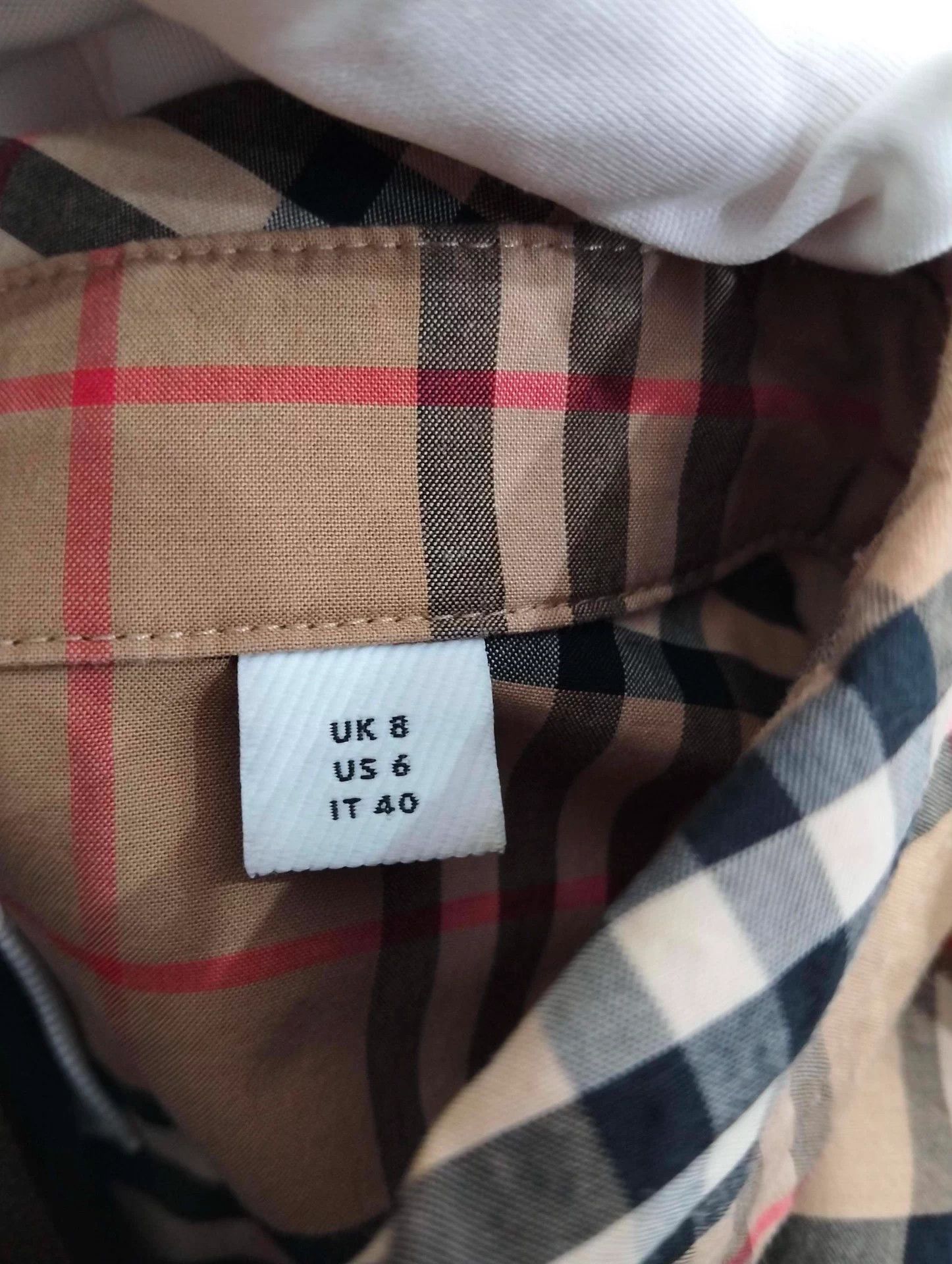 BURBERRY shirt dress UK8