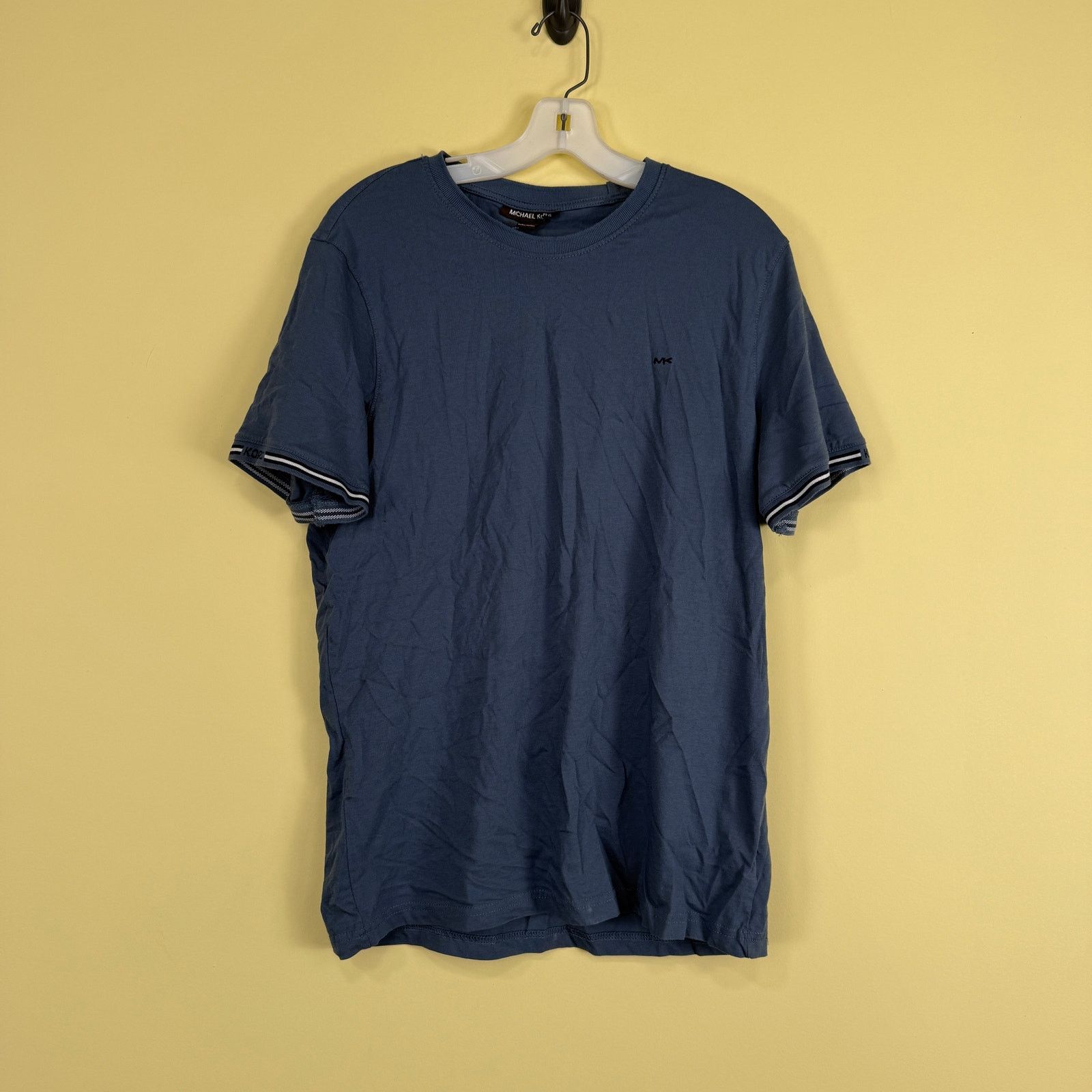Michael Kors Michael Kors Blue White Ringer T Shirt Short Sleeve Size US L / EU 52-54 / 3 - 1 Thumbnail