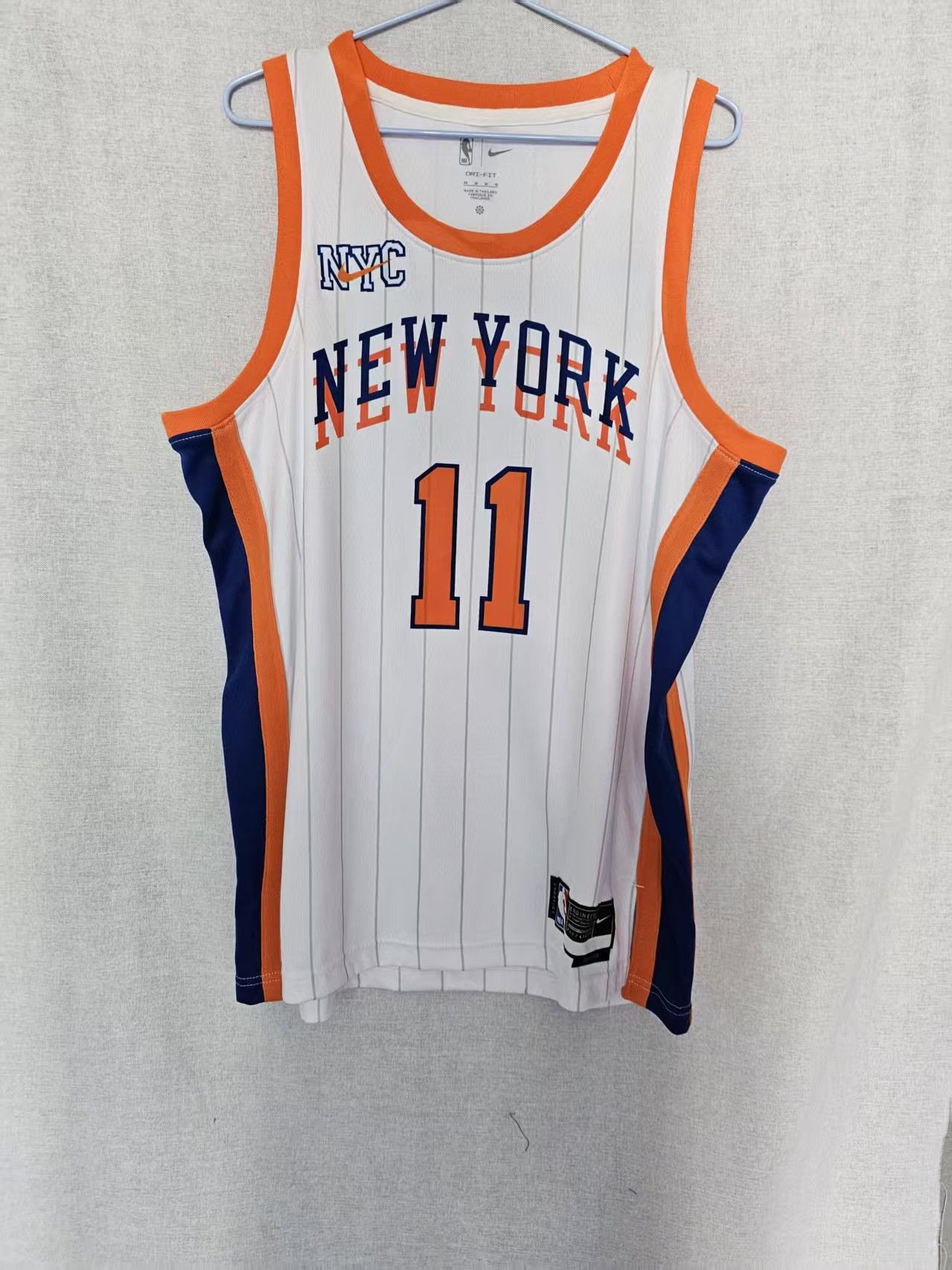 NBA Knicks #11 Jalen Brunson Jersey White XL Size US XL / EU 56 / 4 - 1 Thumbnail
