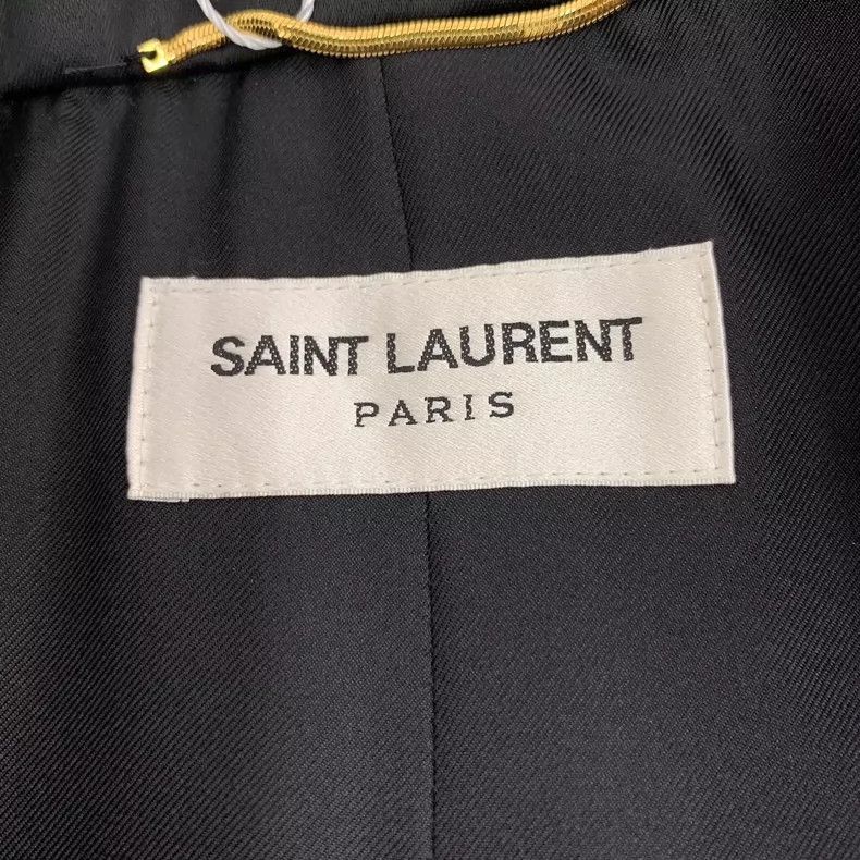 Saint Laurent Paris Saint Laurent Black Long Sleeve Blazer Jacket-2506 Size XXS / US 00 / IT 34 - 5 Thumbnail