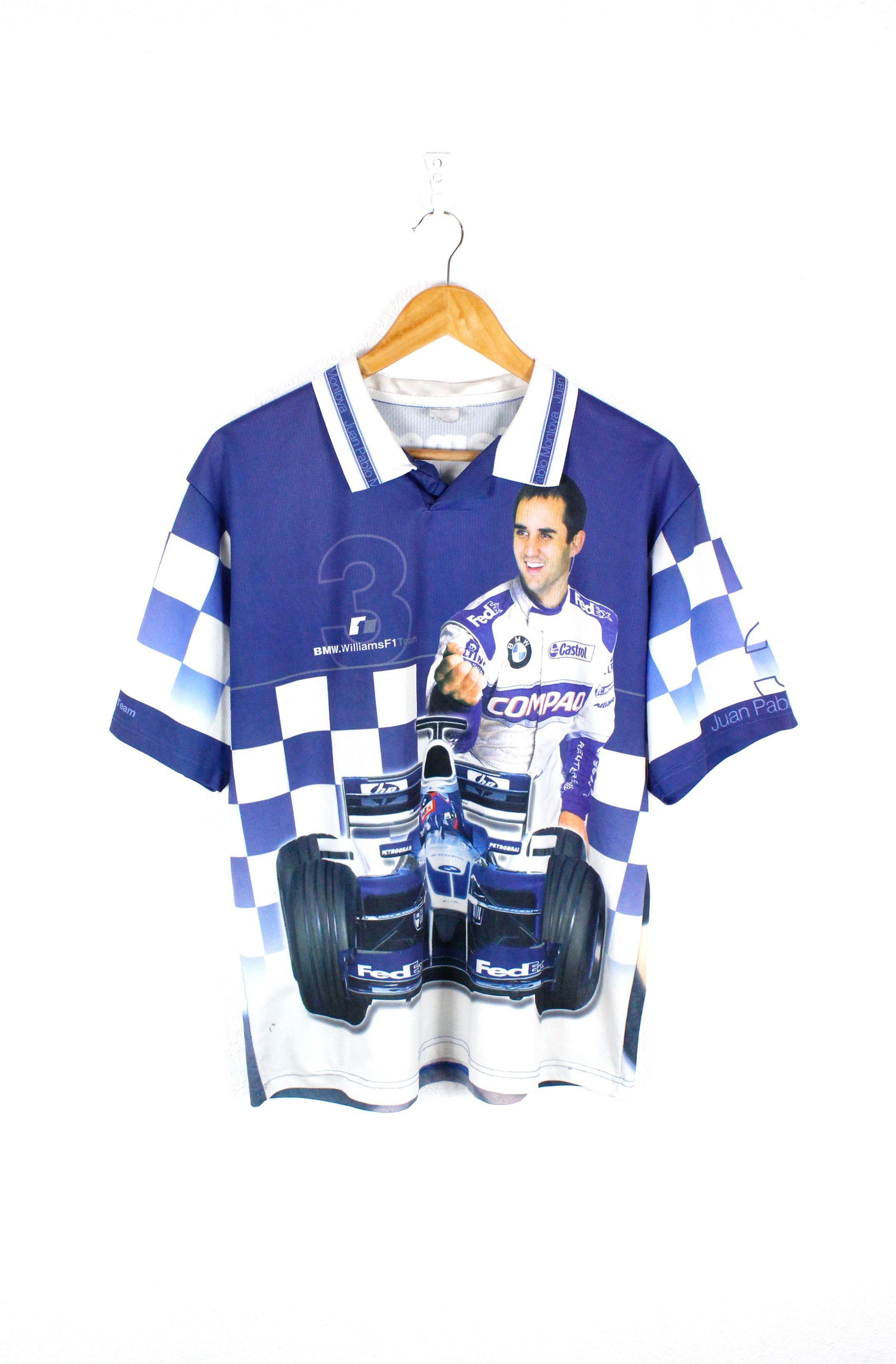 BMW Vintage Formula One F1 BMW Juan Pablo Montoya Jersey Polo Size US M / EU 48-50 / 2 - 1 Thumbnail