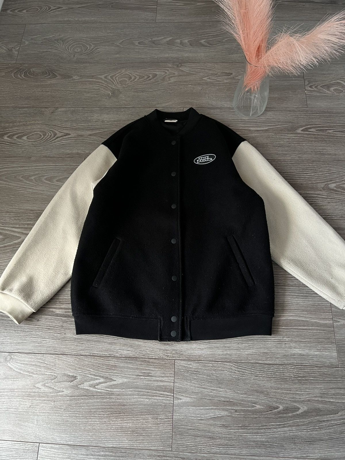 Designer × H&M × No Fear ‼️Teddy Fleece No Fear x H&M Big Logo Avant garde Bomber ‼️ Size US M / EU 48-50 / 2 - 4 Thumbnail
