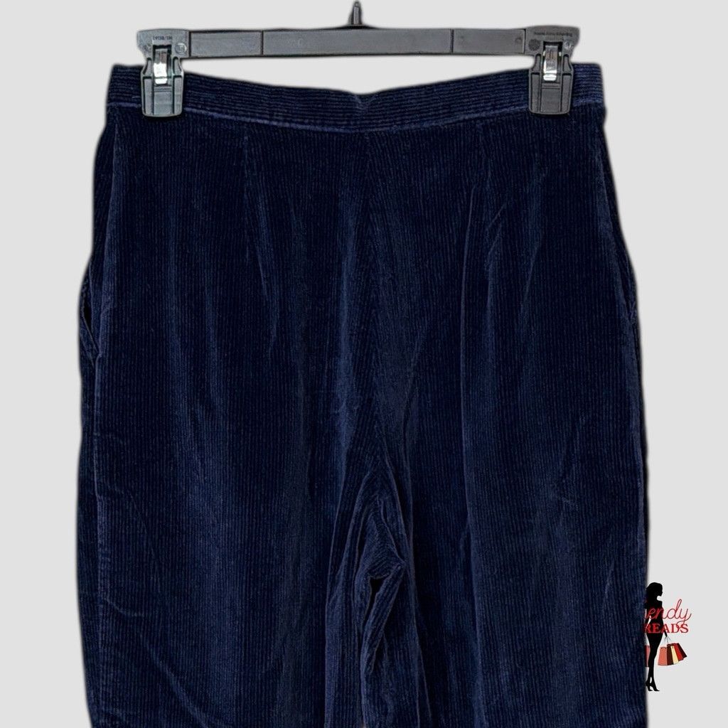 Vintage VTG 70s 80s Womens XS Corduroy High Rise Wide Leg Pants Prep Size 27" / US 4 / IT 40 - 6 Thumbnail
