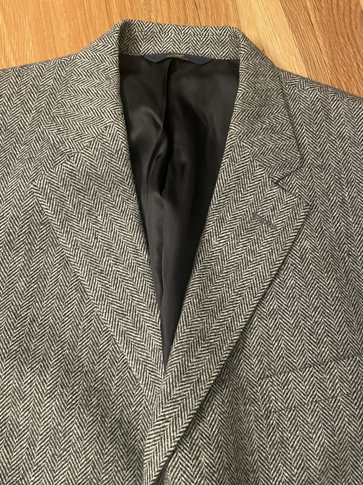Brooks Brothers Brooks Brothers Wool Herringbone 3 Button Blazer Jacket Size 46R - 4 Thumbnail