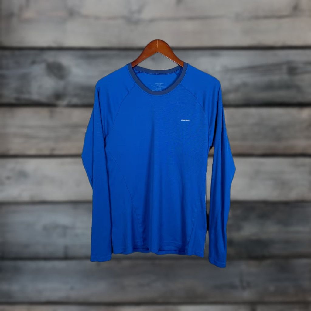 Patagonia Patagonia Long Sleeve T-Shirt Adult Medium Blue Base Layer Lightweight Outdoors Size US M / EU 48-50 / 2 - 1 Thumbnail