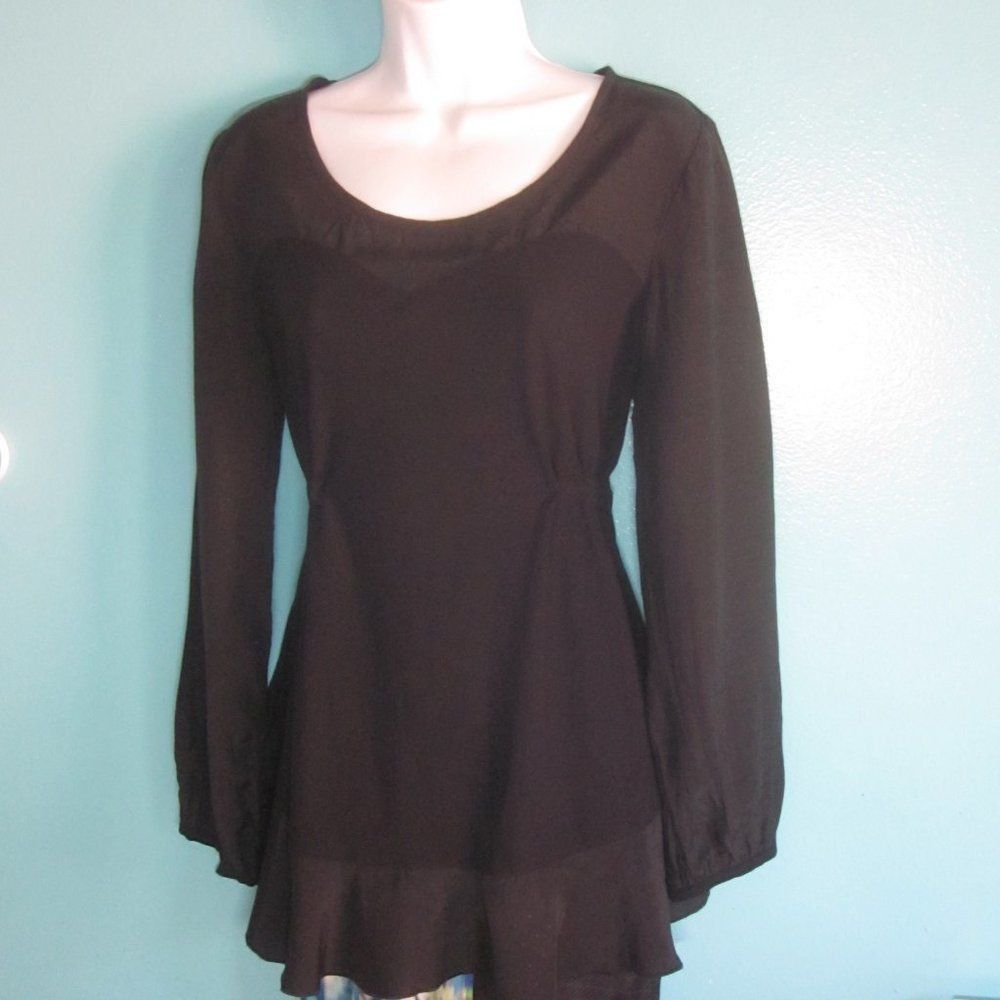Other Cannisse Paris Womens Black Top Size 2 (US 6 / 8) Size M / US 6-8 / IT 42-44 - 9 Thumbnail
