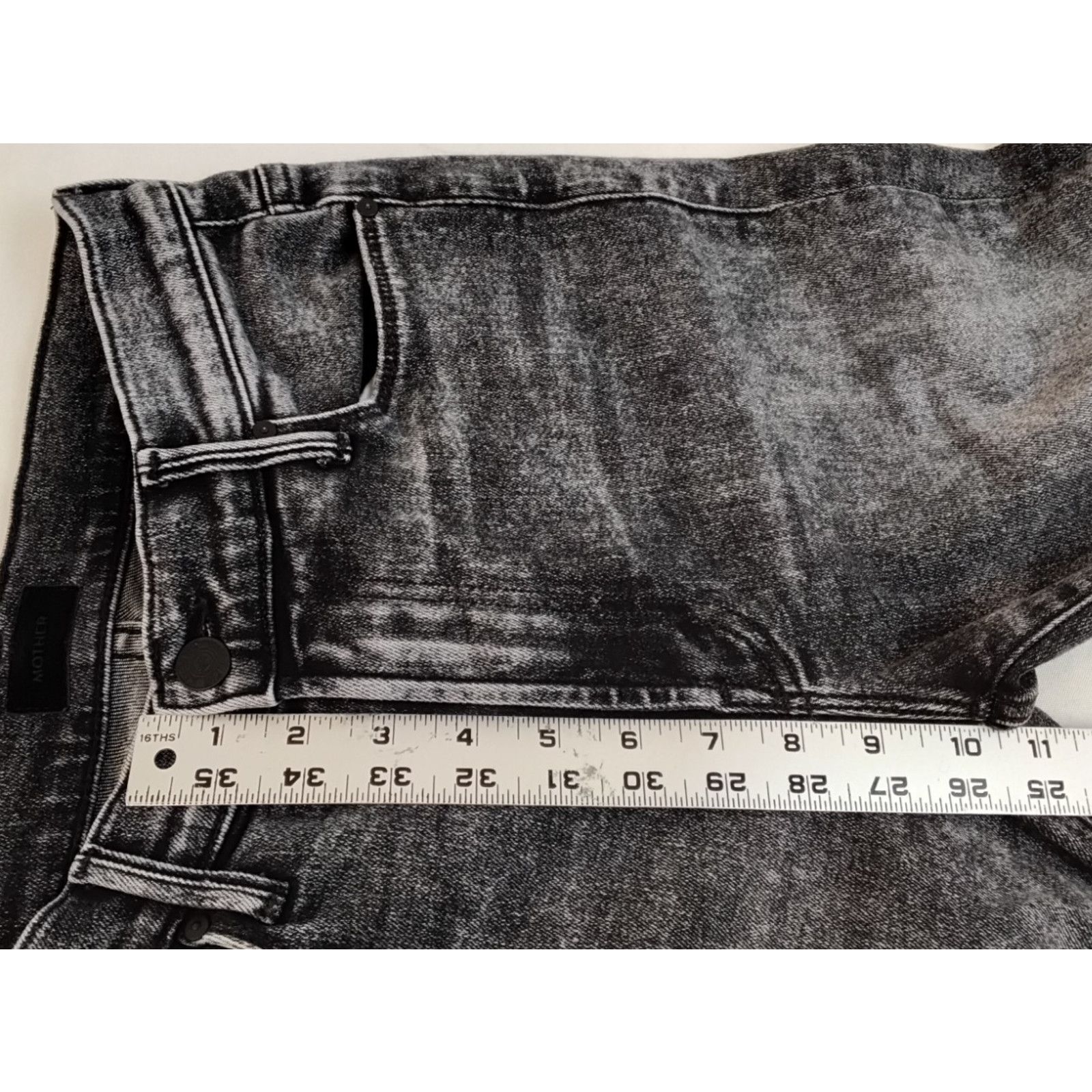 MOTHER Mother The Stunner Zip Ankle Step Fray Jeans 27" Train Stops Size 27" / US 4 / IT 40 - 11 Thumbnail