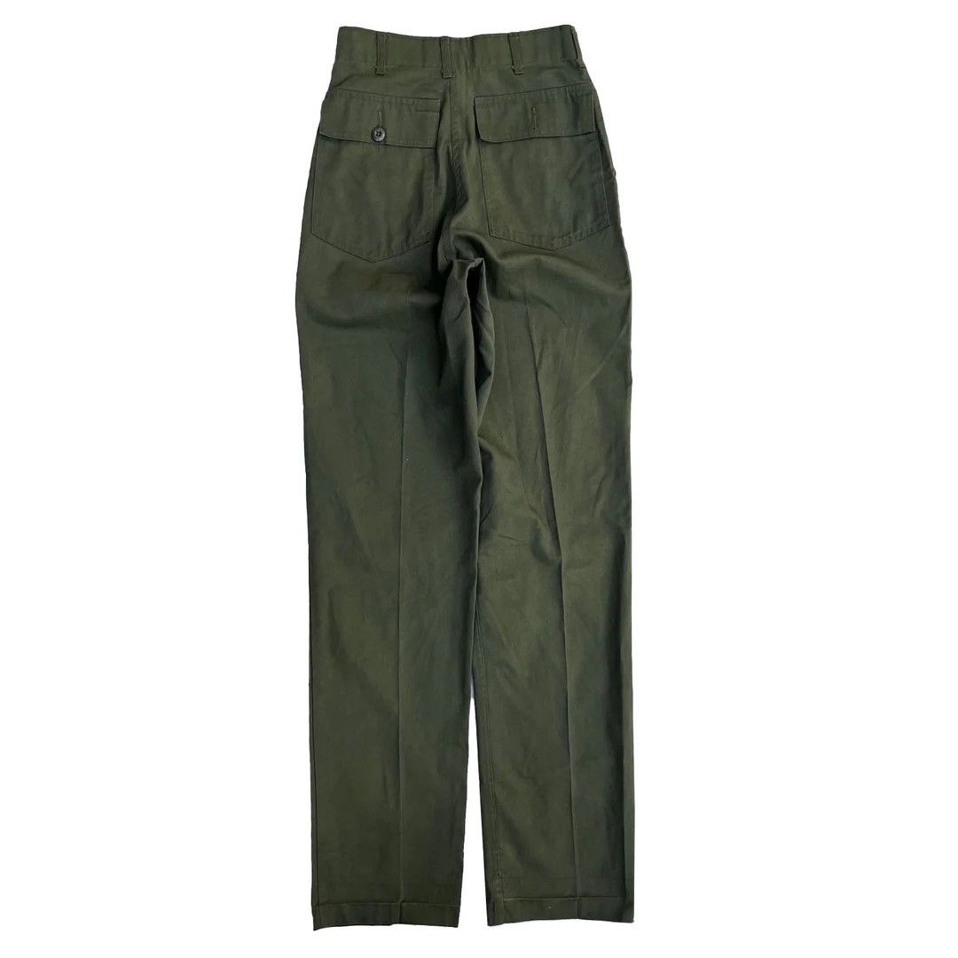 Vintage US Army 1981 80s Vintage 507 W26 Fatigue Military Trousers Size 26" / US 2 / IT 38 - 2 Thumbnail