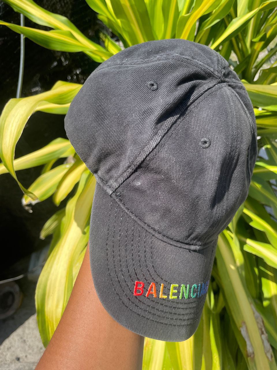 Balenciaga Luxury Streetwear Balenciaga Rainbow Black Hat Grailed