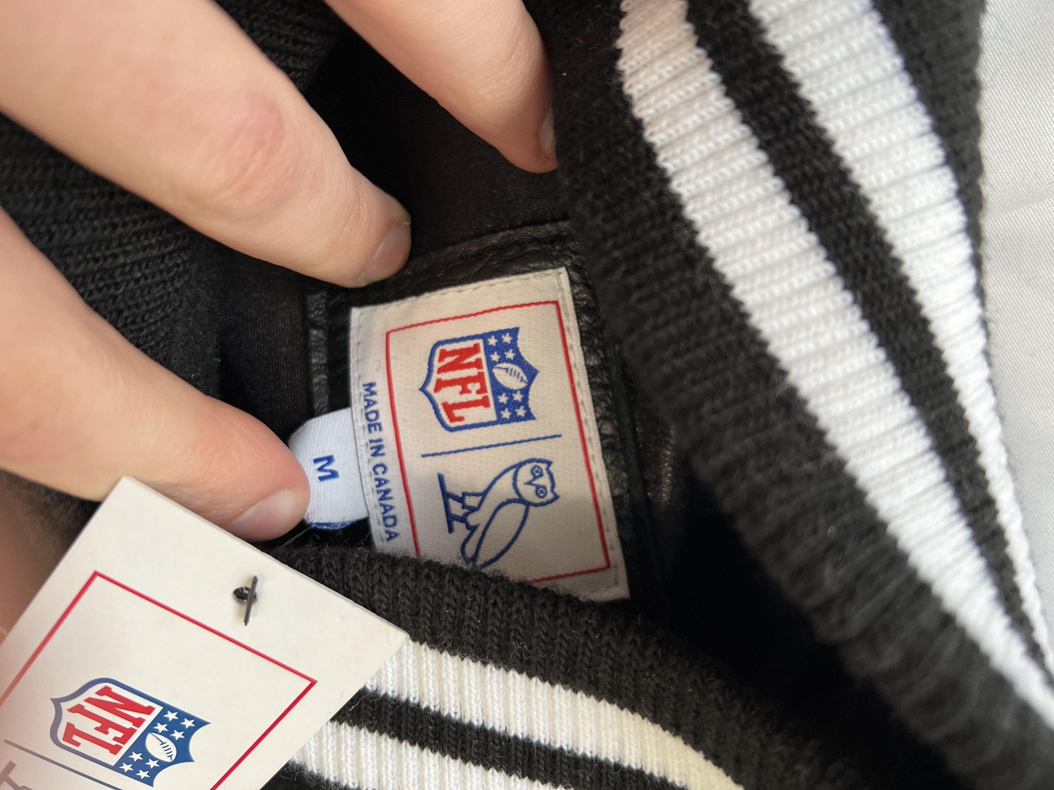 Drake OVO X NFL Las Vegas Raiders Leather Wool Varsity Jacket Size US M / EU 48-50 / 2 - 6 Thumbnail