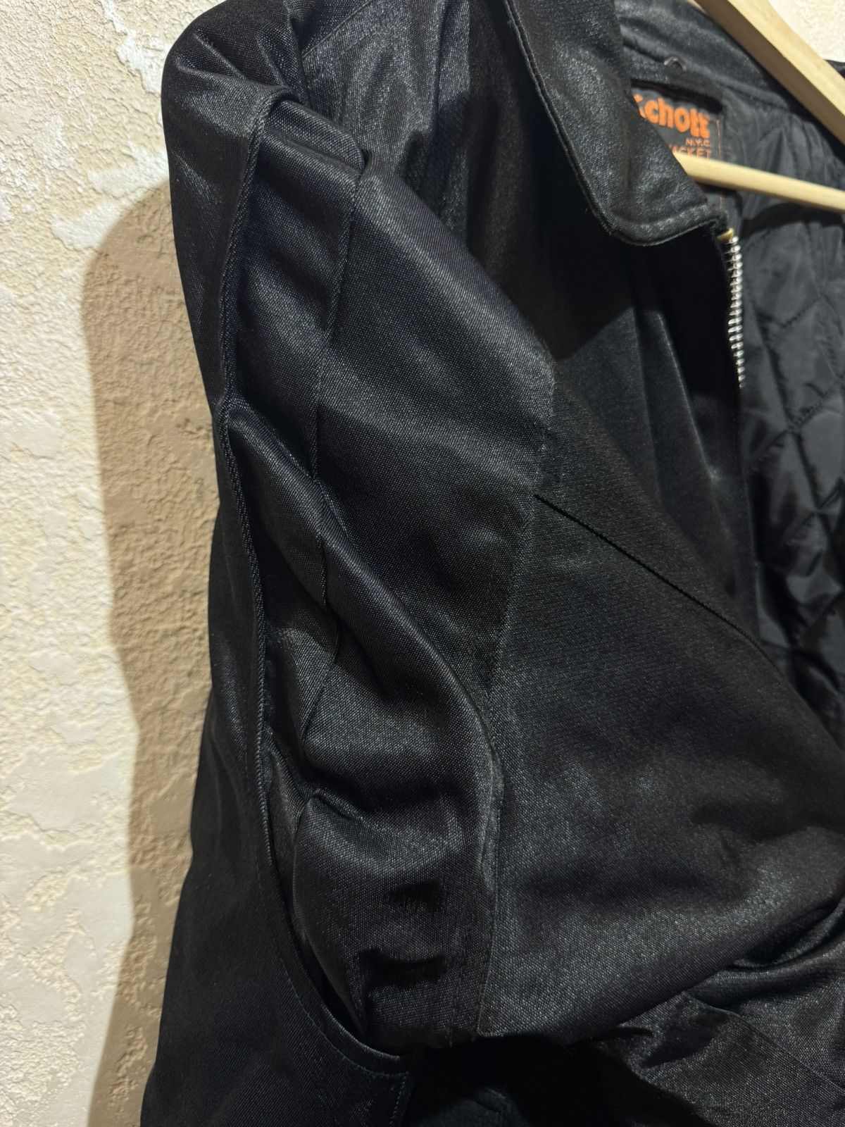 ⭐️Schott MEN'S JACKET SECURITY XL USAサイズ⭐️ Men's Nylon Flight Jacket