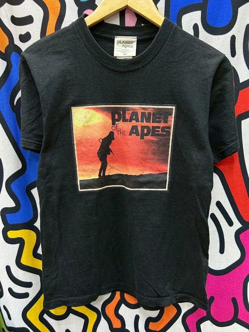 Vintage Vintage 1998 Planet Of The Apes Movie tshirt size XS Size US XS / EU 42 / 0 - 2 Thumbnail