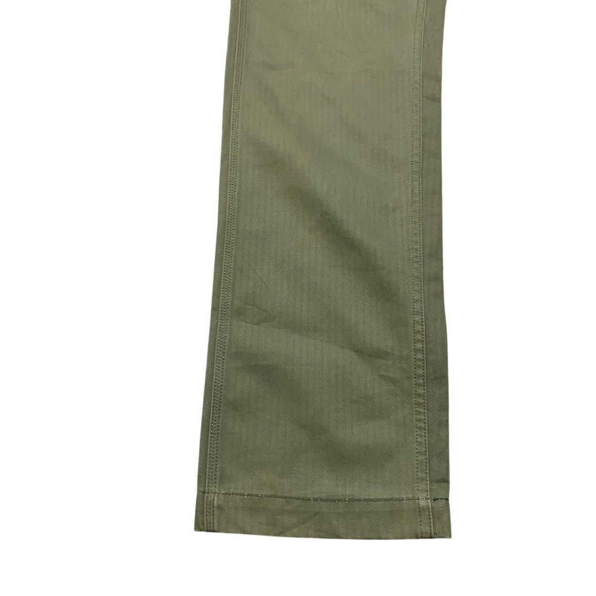 Japanese Brand BUTTON ONE'S LIP Herringbone Fatigue Pants Size US 30 / EU 46 - 8 Thumbnail