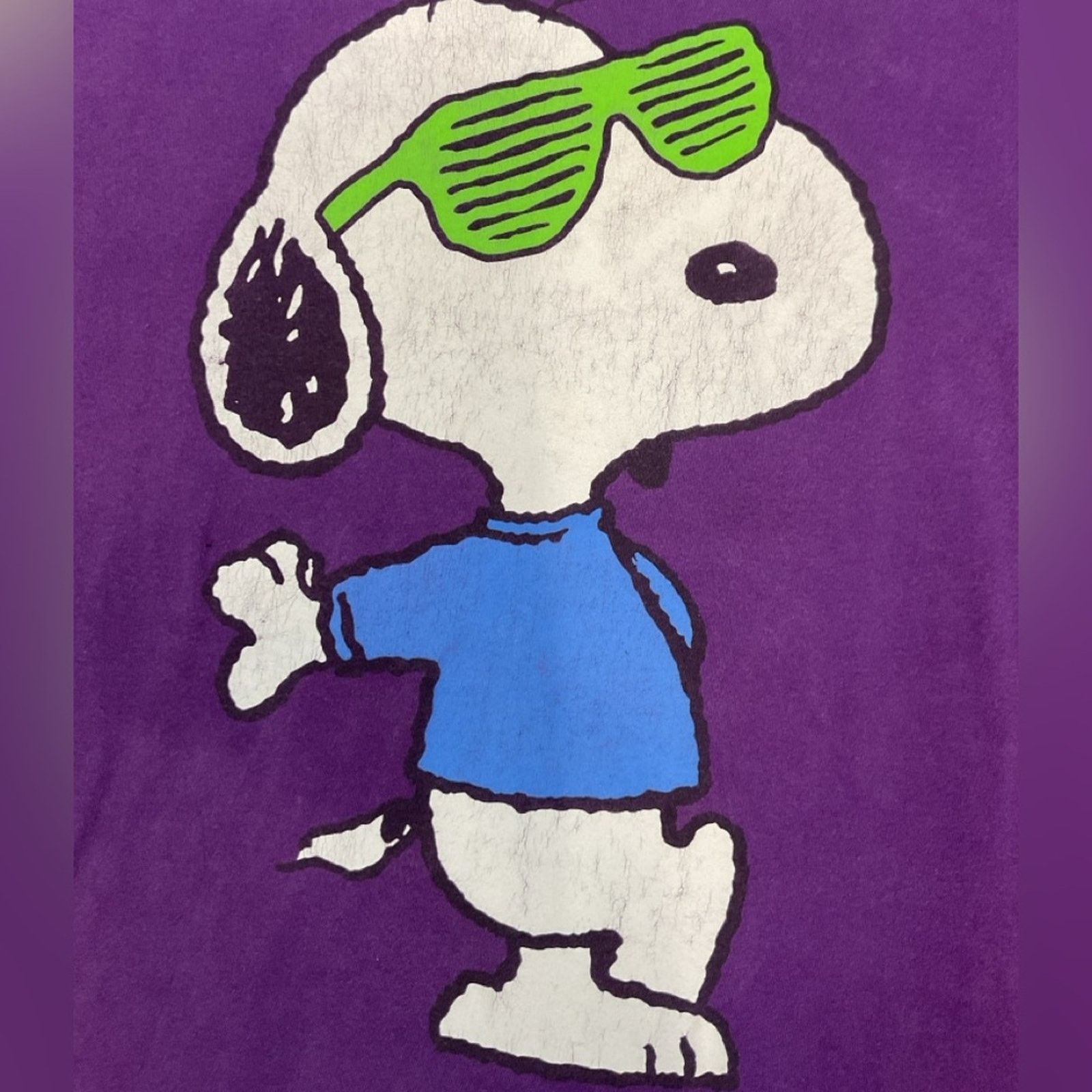 Peanuts 2000s Peanuts Snoopy Graphic Purple T-Shirt Size US XL / EU 56 / 4 - 3 Thumbnail