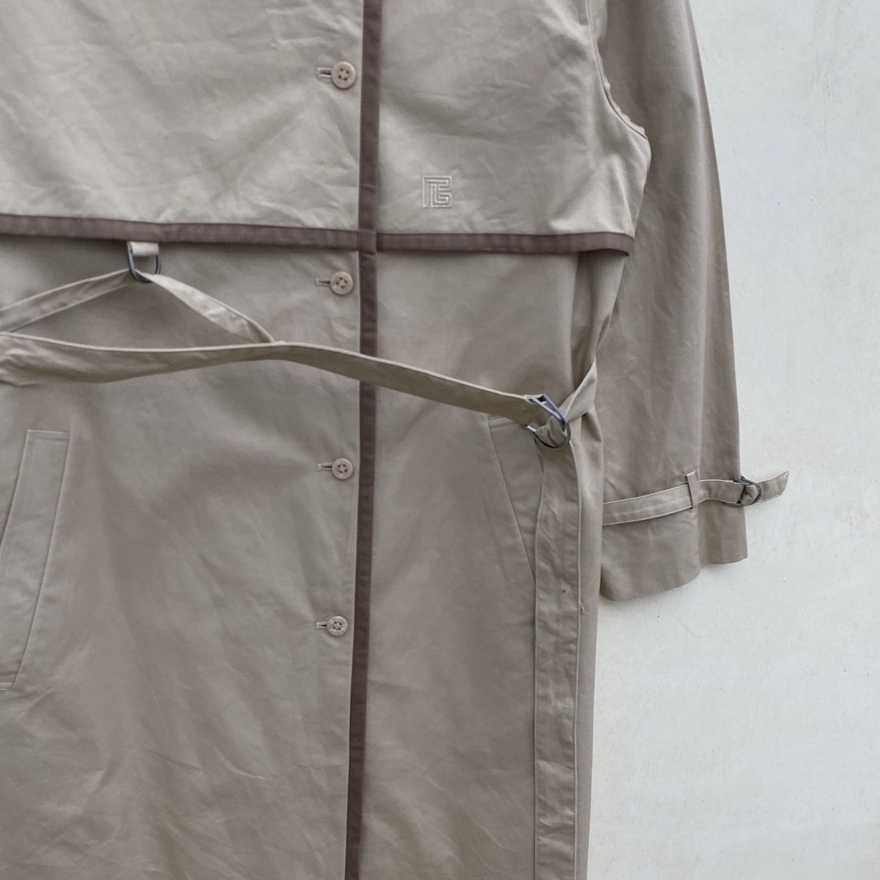Designer × Pierre Balmain Vintage Pierre Balmain Paris Trench Coat Size US S / EU 44-46 / 1 - 13 Thumbnail