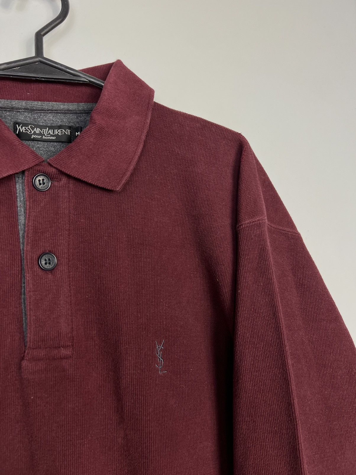 Yves Saint Laurent Yves Saint Laurent Vintage 90's Polo Shirt with Logo Buttons Size US M / EU 48-50 / 2 - 5 Thumbnail