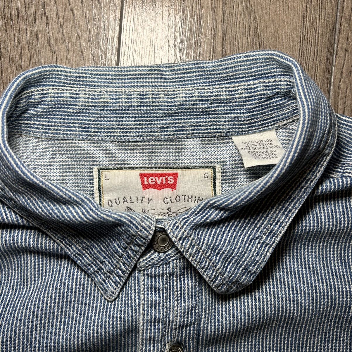 Levi's Levi’s Railroad Conductor Stripe Button Down Shirt Size L Size US L / EU 52-54 / 3 - 4 Thumbnail