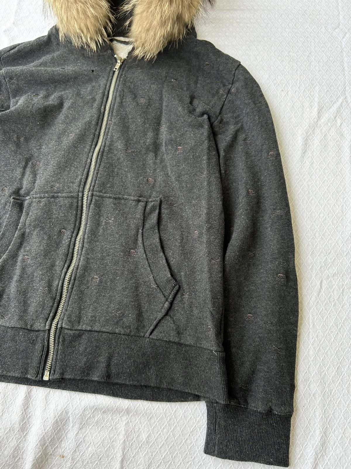 If Six Was Nine Shaggy fur hoodie skull zip style Ifsixwasnine lgb Size US M / EU 48-50 / 2 - 6 Thumbnail