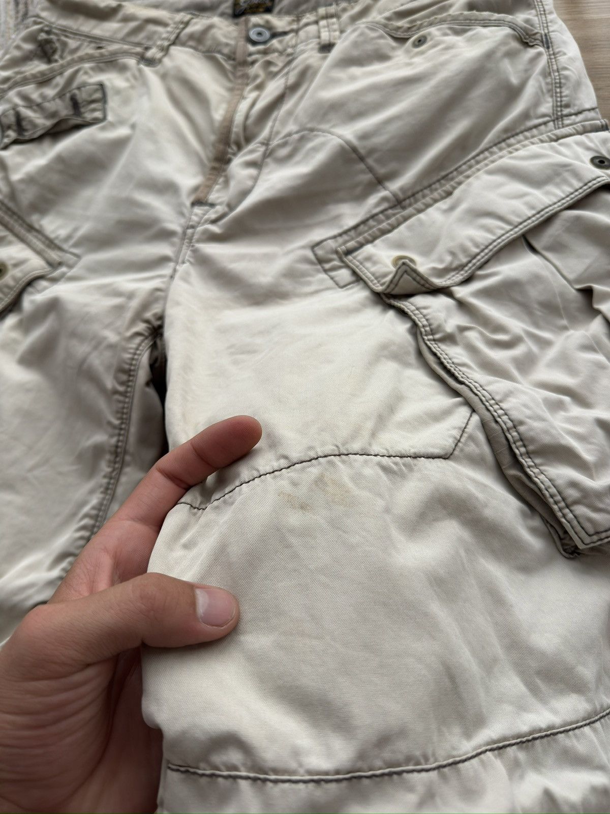 G-Star Vintage G star Raw Big logo multi pocket Cargo Y2K Shorts Size US 30 / EU 46 - 9 Thumbnail