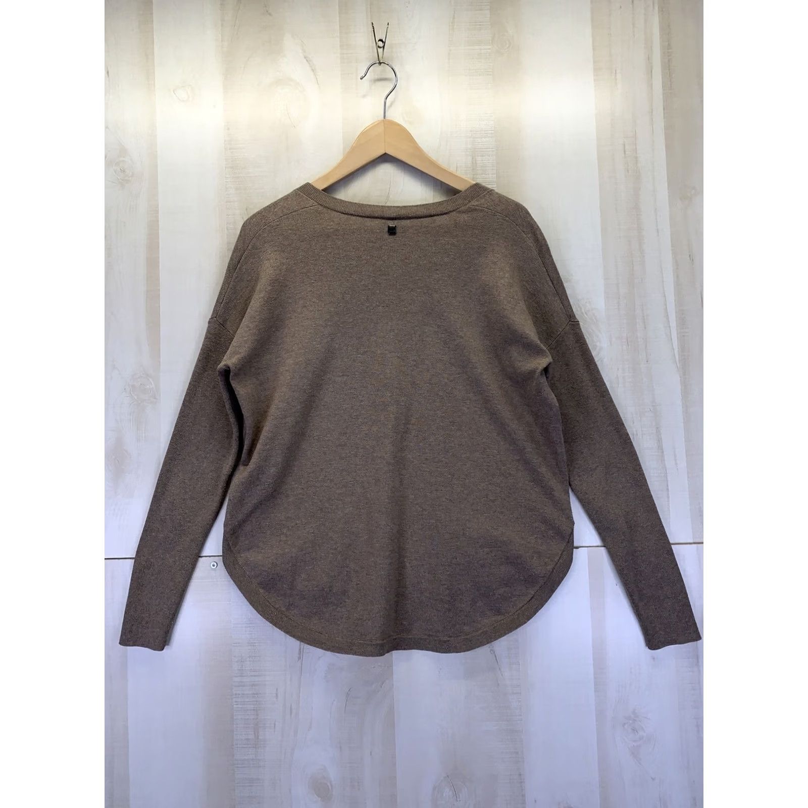 Vintage VINTAGE? LOLE Recycled Materials Brown V Neck Womens Sweater XS-9659 Size XS / US 0-2 / IT 36-38 - 6 Thumbnail