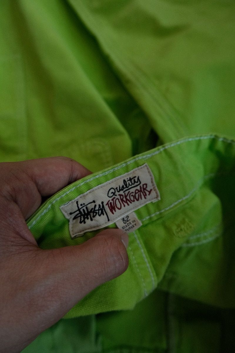 Stussy Lime Double Knee Workwear Pants Size US 32 / EU 48 - 9 Thumbnail