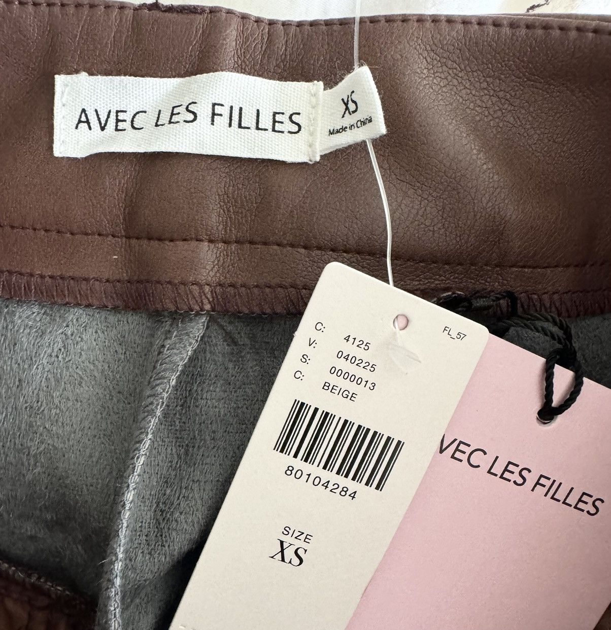 Anthropologie Anthropologie Avec Les Filles Faux Leather Culottes, Size XS Size 26" / US 2 / IT 38 - 10 Thumbnail
