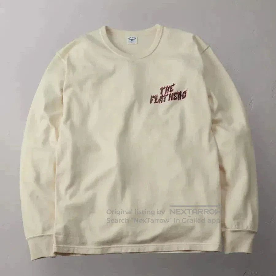 The Flat Head Vintage Thick Long Sleeve T-Shirt. Size US XS / EU 42 / 0 - 2 Thumbnail