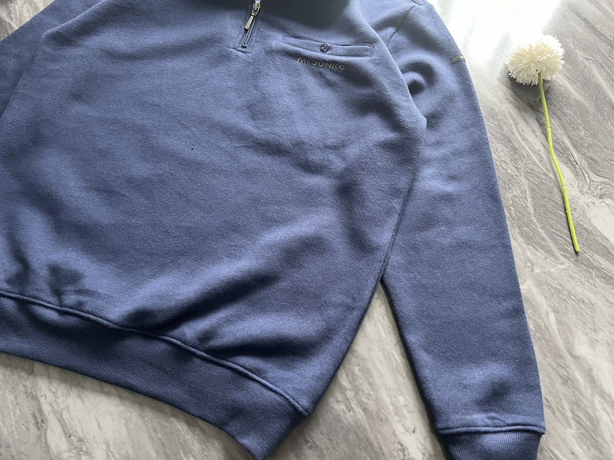 Mr.JUNKO : Sweater Half Zipper Soft Fabric