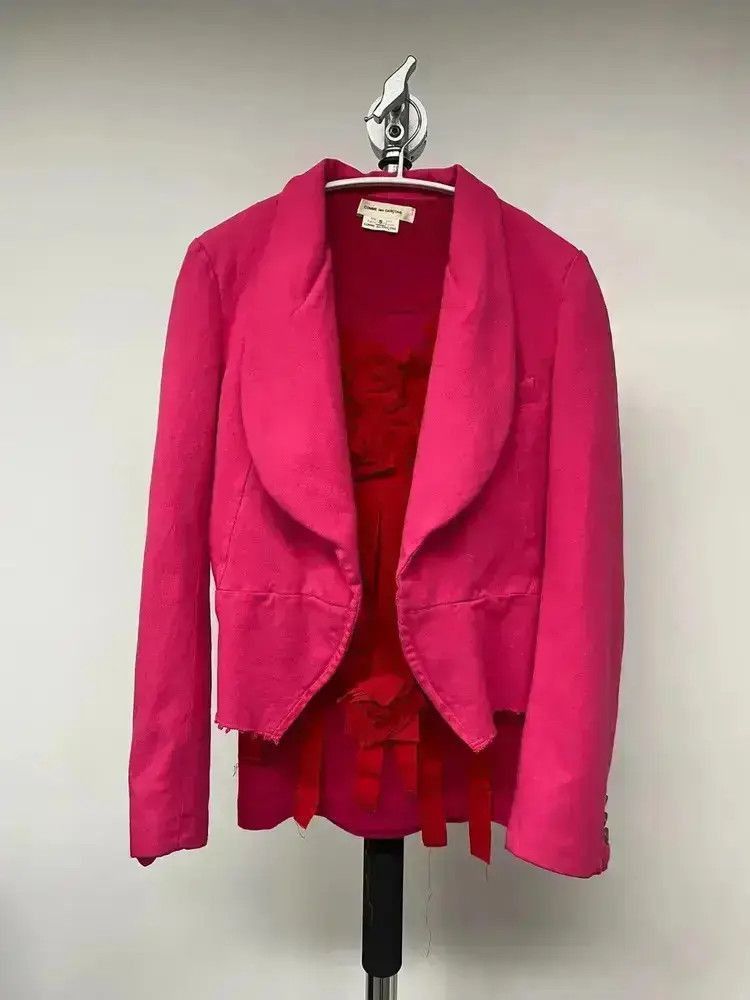 Comme des Garcons Comme des Garcons Comme Des Garcons Pink Blazer Jacket-250 Size US S / EU 44-46 / 1 - 1 Thumbnail