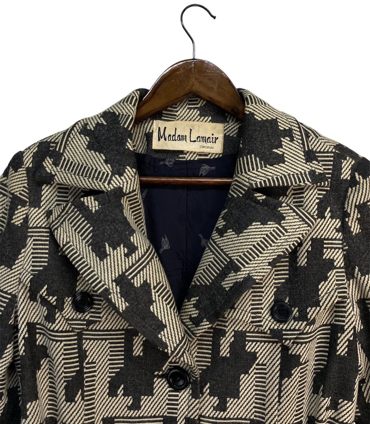 MR & MRS ITALY Madam Lamair Wool Trench Coat Size S / US 4 / IT 40 - 2 Thumbnail