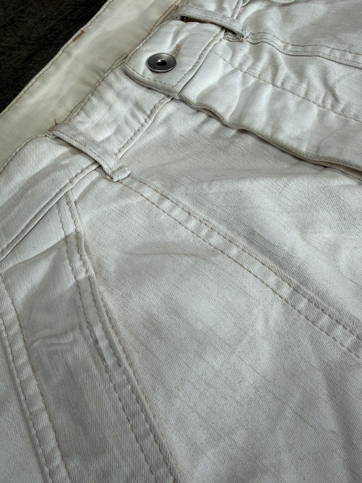 Rick Owens Swampgod LUISAVIAROMA Exclusive 1 of 1 Wax Flare Denim Size US 32 / EU 48 - 8 Thumbnail