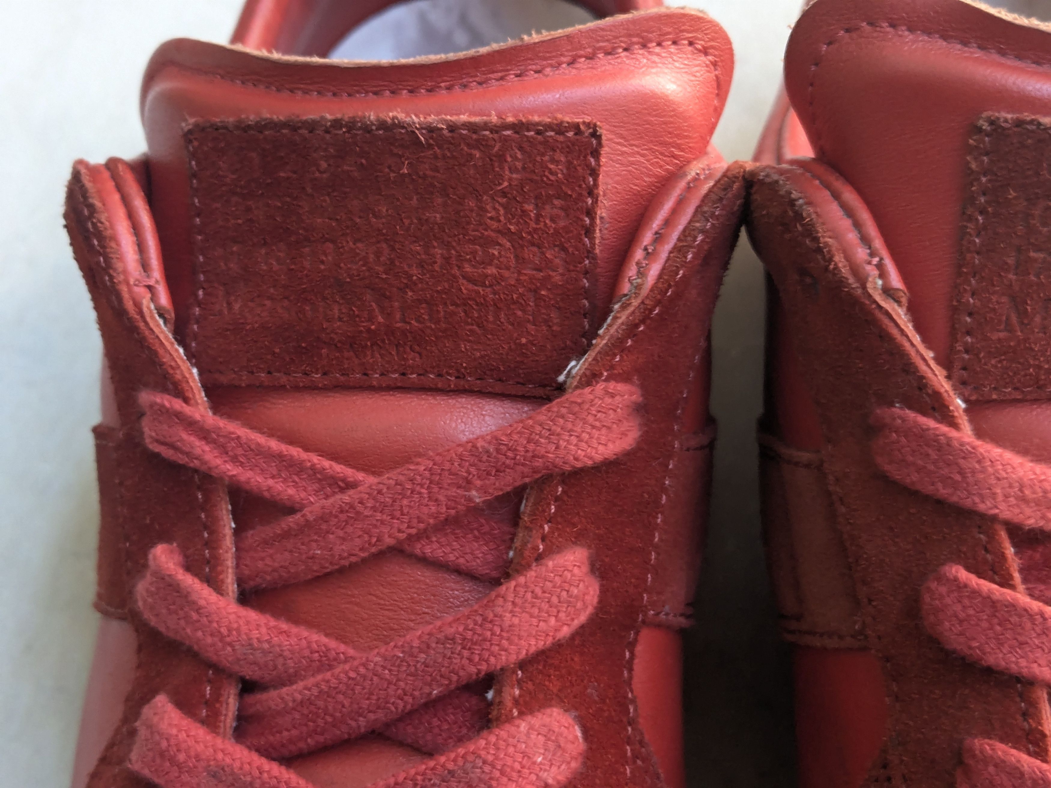 Maison Margiela Maison Margiela GAT Replica Red 12 45 Low Suede Size US 12 / EU 45 - 5 Thumbnail