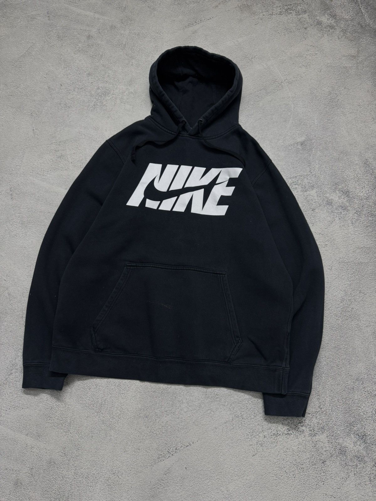 Nike Vintage Y2k Nike Big Swoosh Hoodie 00’s Size US L / EU 52-54 / 3 - 4 Thumbnail