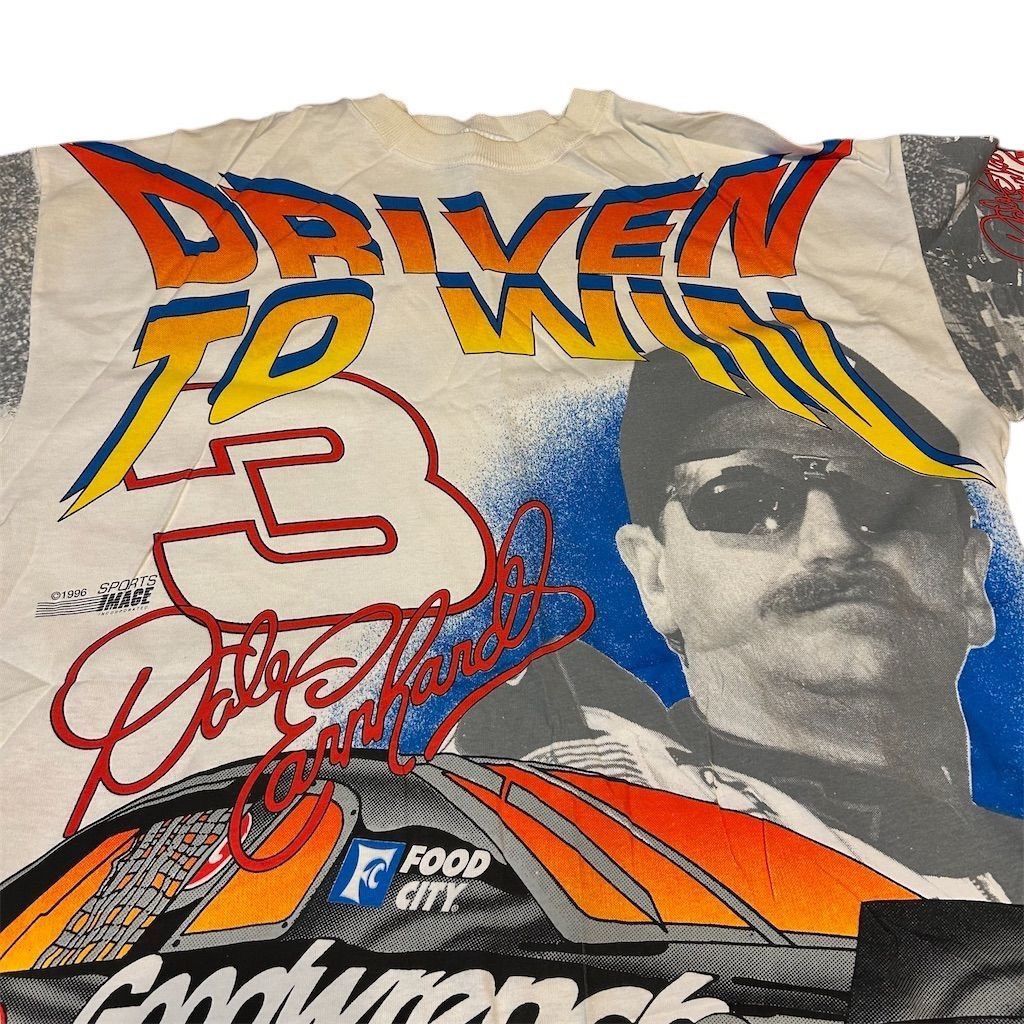 Chase Authentics Vintage 90s Dale Earnhardt AOP NASCAR RARE T-Shirt Large Size US L / EU 52-54 / 3 - 3 Thumbnail