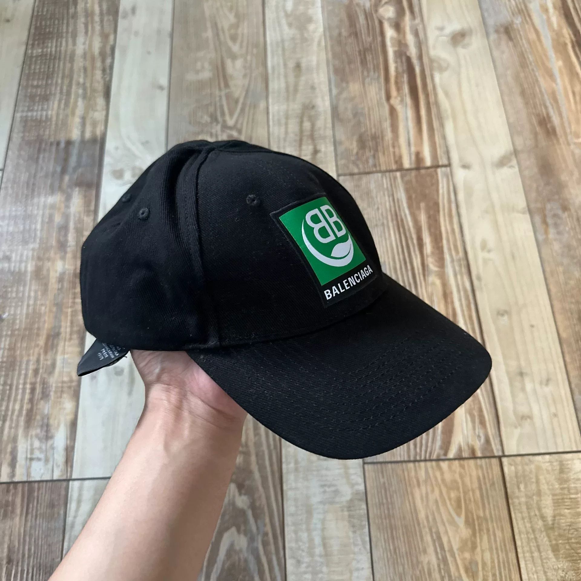 Balenciaga Balenciaga Eco Patch Logo Black Cap Size ONE SIZE - 1 Thumbnail