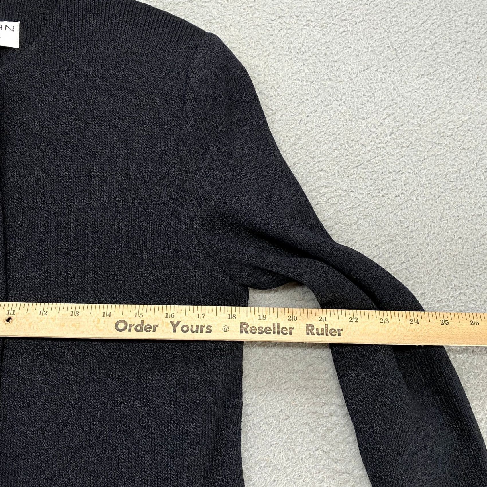 St. John St John Santana Knit Jacket Womens Small Black Gold Luxury Slit Size S / US 4 / IT 40 - 6 Thumbnail