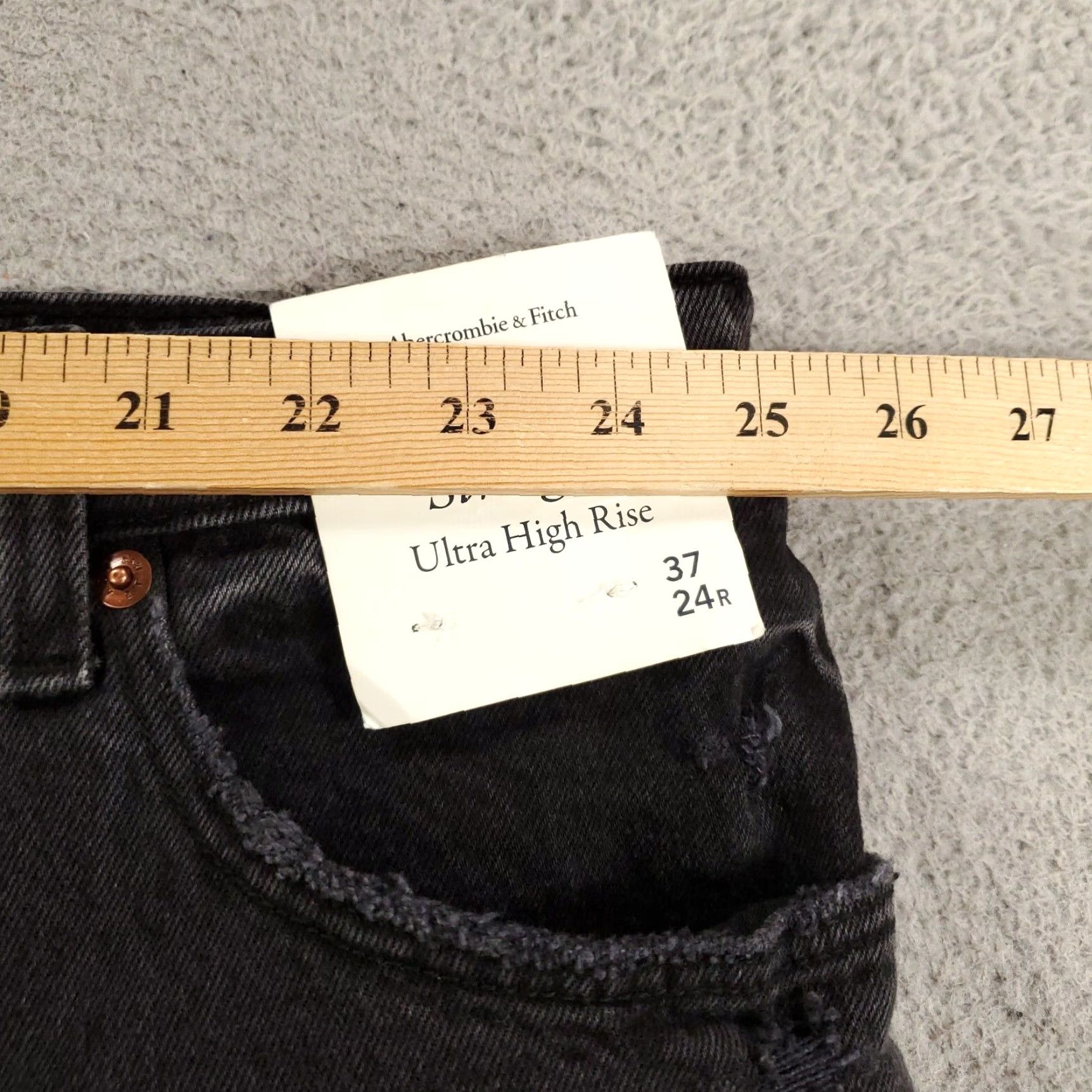 Abercrombie & Fitch VINTAGE Abercrombie & Fitch Jeans Womens 37 24R 90s Straight Ultra High Rise NWT Size 36" / US 14 / IT 50 - 3 Thumbnail