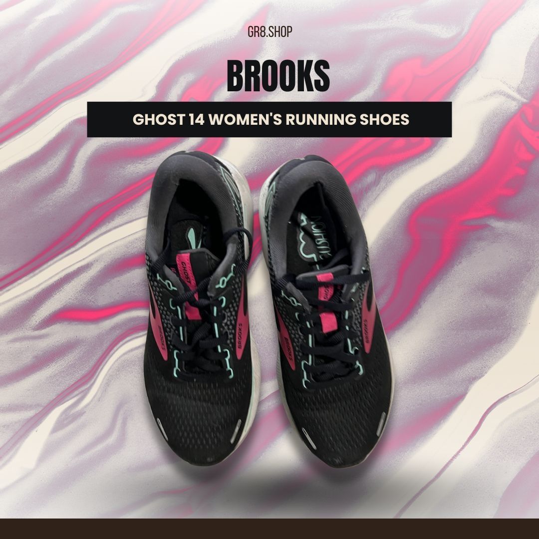 Brooks Brooks Ghost 14 Womens Running Shoes Size 7.5 Black/Pink Cus Size US 7.5 / IT 37.5 - 1 Thumbnail