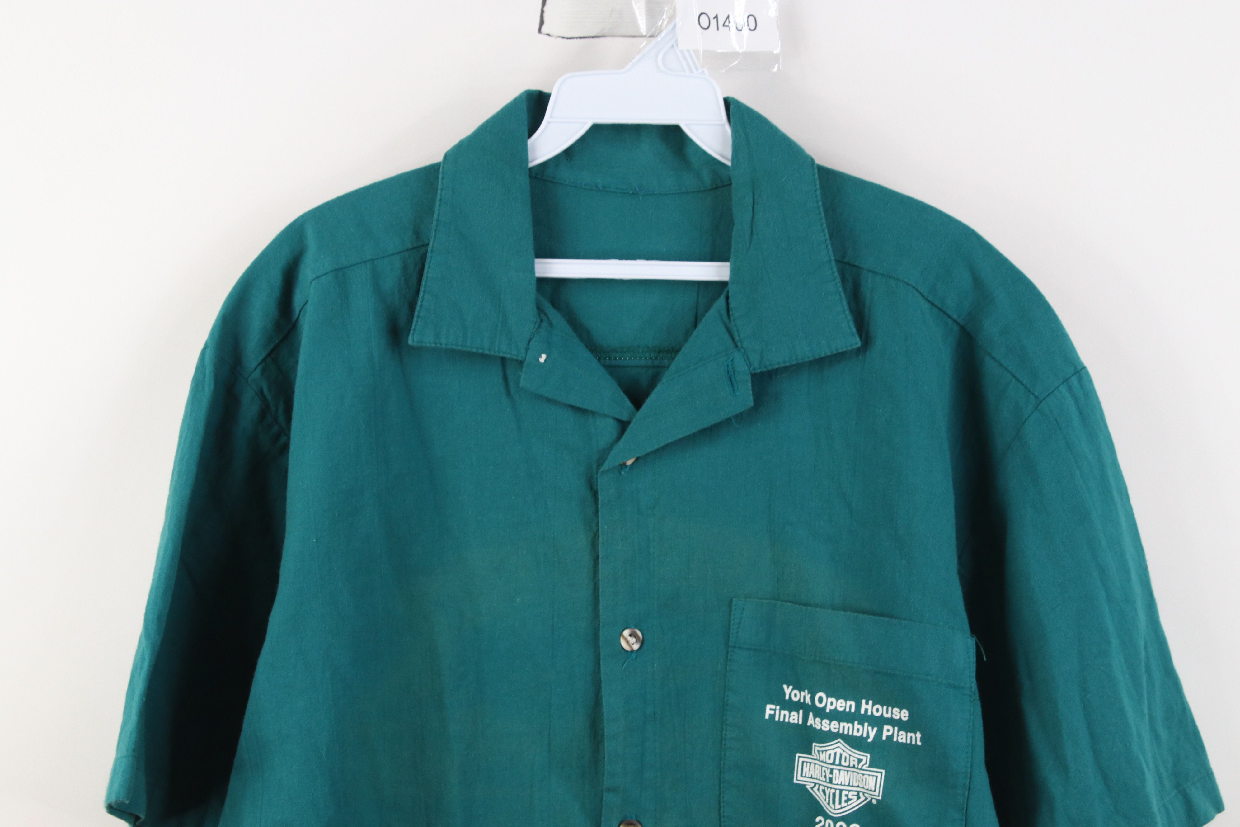 Harley Davidson Vintage Y2K 2000 Harley Davidson Assembly Plant Button Shirt Size US L / EU 52-54 / 3 - 2 Thumbnail