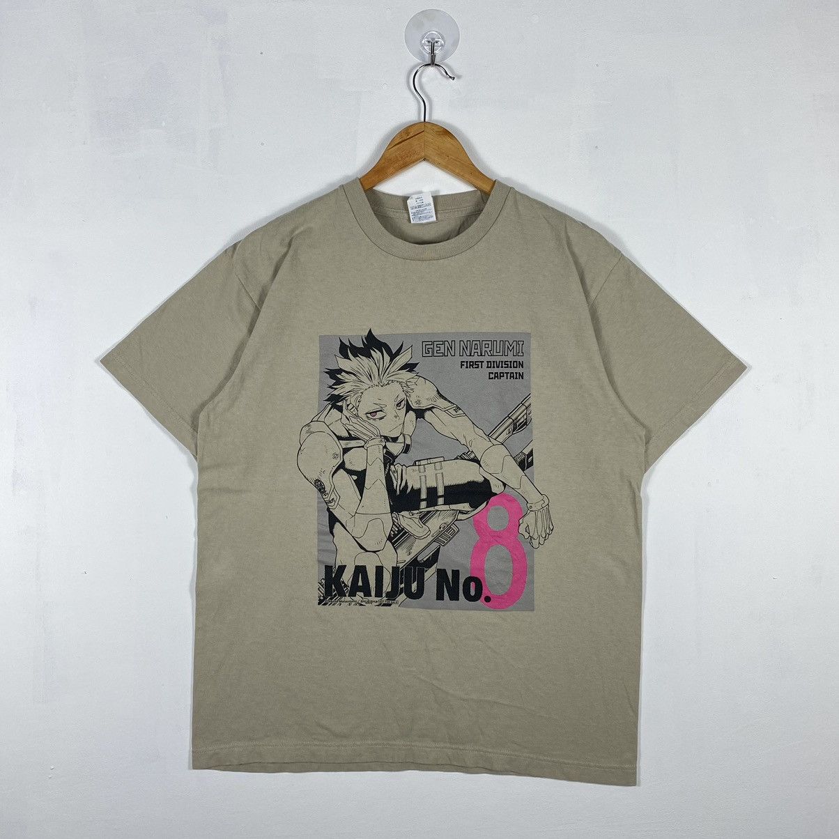 Anime × Japanese Brand KAIJU NO.8 Gen Narumi First Division Captain Anime Tee Size US L / EU 52-54 / 3 - 2 Thumbnail