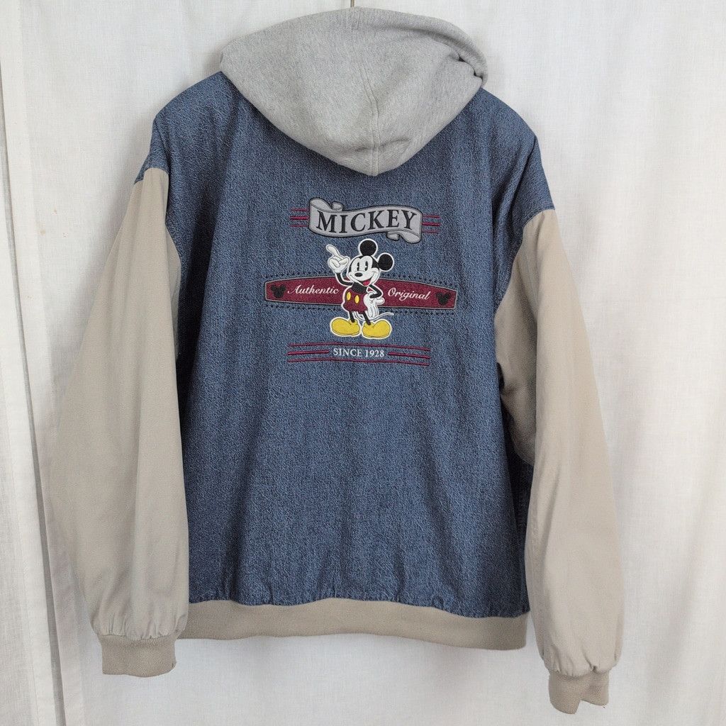 Disney Disney Mickey Mouse Denim Varsity Jacket Size XL Size US XL / EU 56 / 4 - 1 Thumbnail