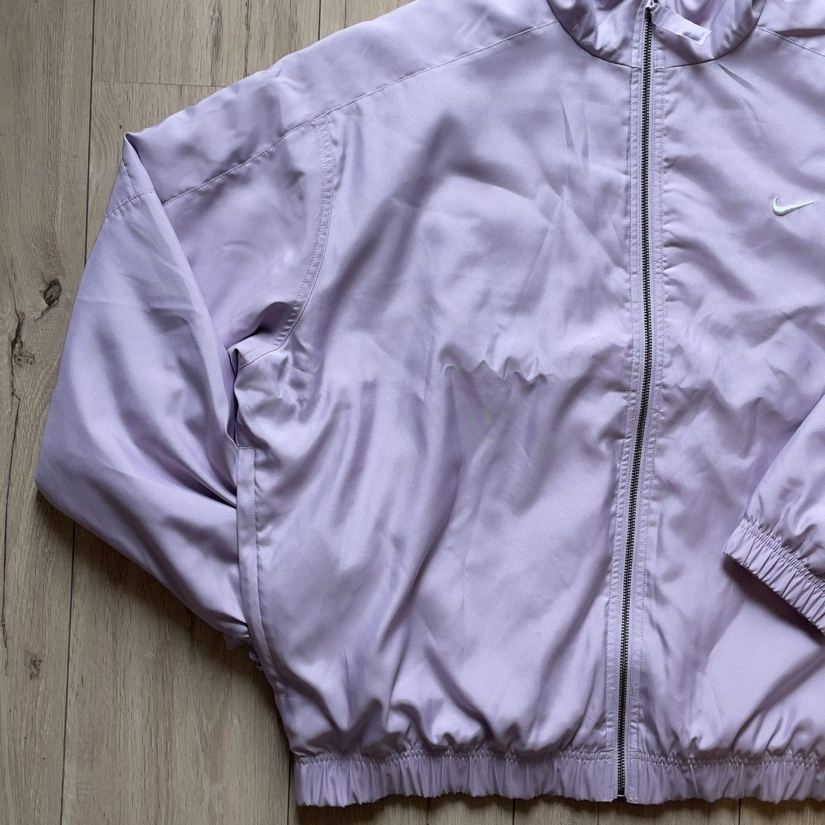 Nike Nike NRG Solo Swoosh Satin Bomber Jacket Size L / US 10 / IT 46 - 4 Thumbnail