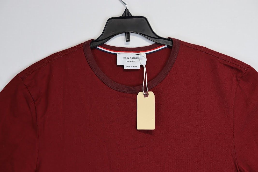 Thom Browne o1rshd1 T-Shirt UO SS Ringefdk in Red Size US M / EU 48-50 / 2 - 3 Thumbnail