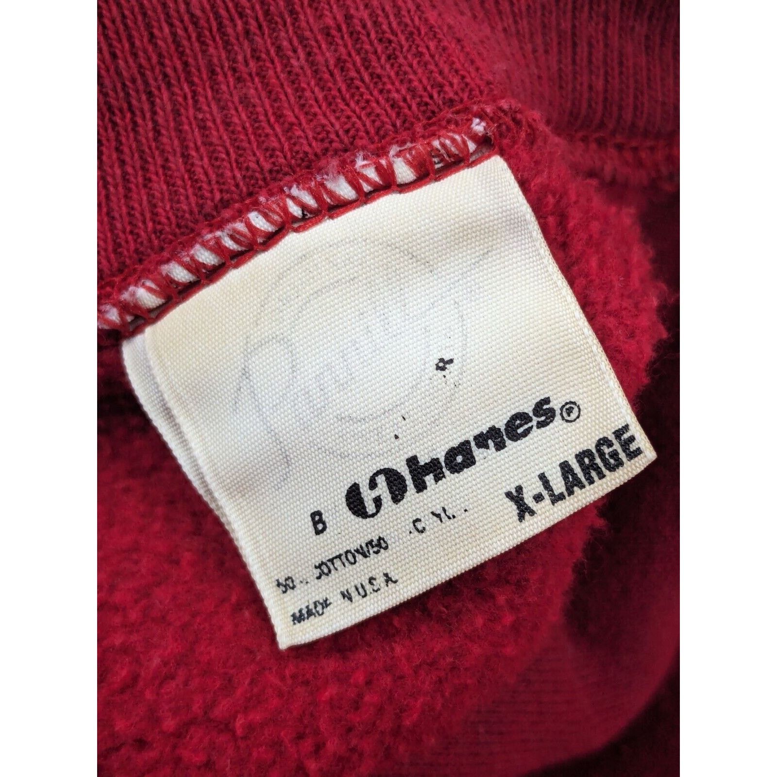Hanes Vtg Sweatshirt Pannill Hanes Red Raglan Crewneck USA Blank Size US XL / EU 56 / 4 - 2 Thumbnail